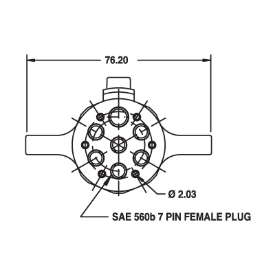 7 Pole Heavy Duty ABS Body Trailer Plug – Cole Hersee